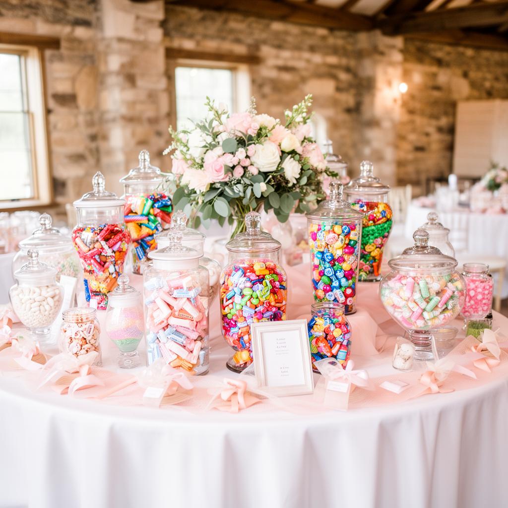 Table de candy bar pour mariage